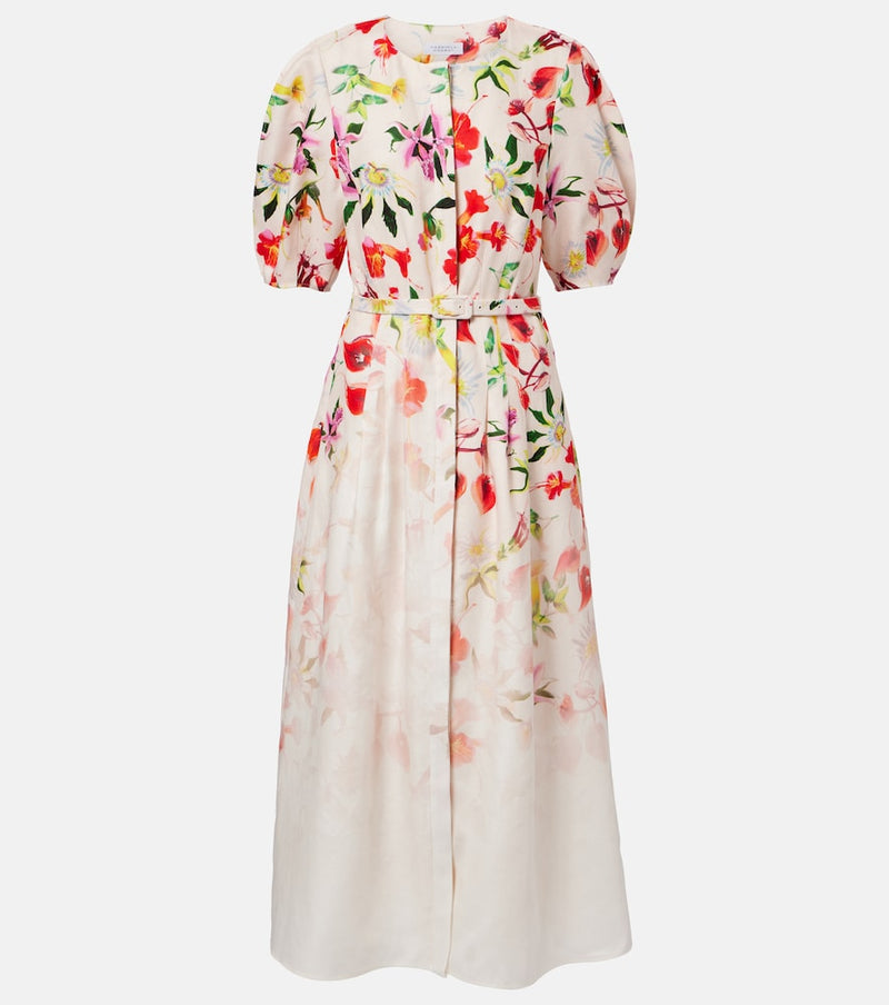 Gabriela Hearst Ignis floral linen midi dress