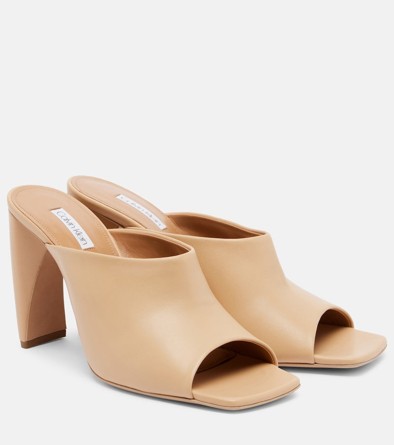 Calvin Klein Collection Palma leather mules