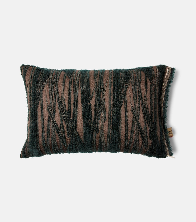 The House of Lyria Abibo mohair, cotton, and wool-blend cushion