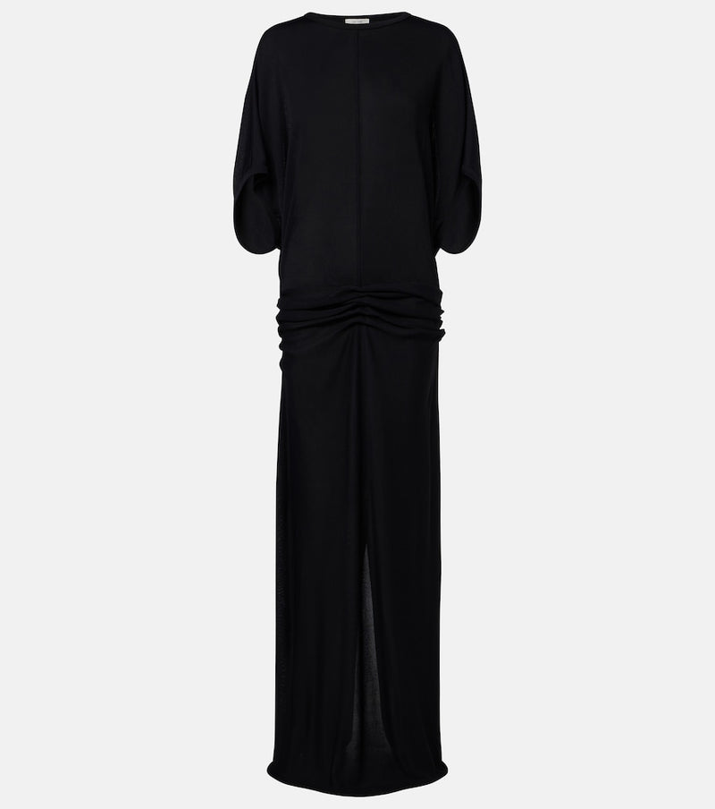 The Row Delyra ruched jersey gown