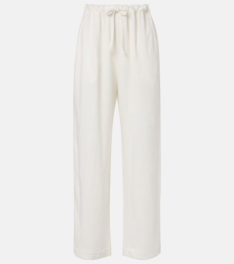 The Row Faz linen-blend wide-leg pants
