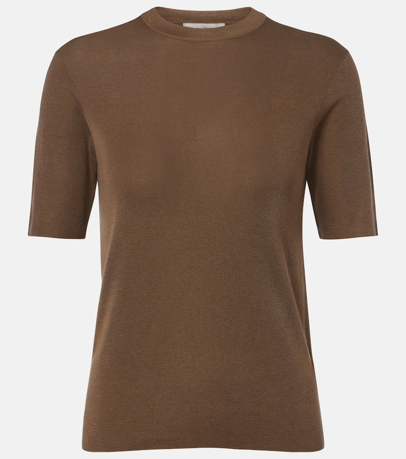 The Row Ozzi silk-blend T-shirt