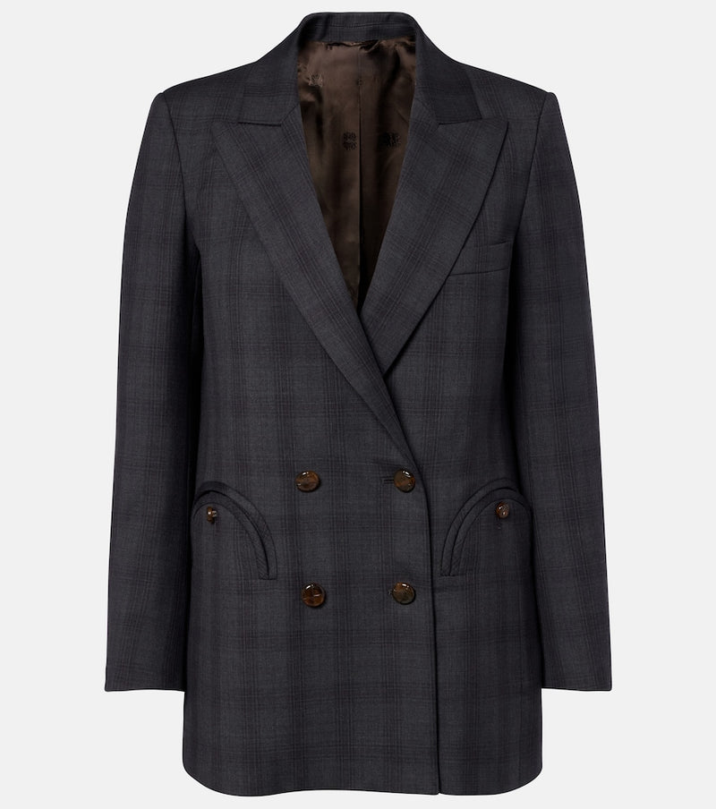 Blaze Milano Everyday checked virgin wool blazer