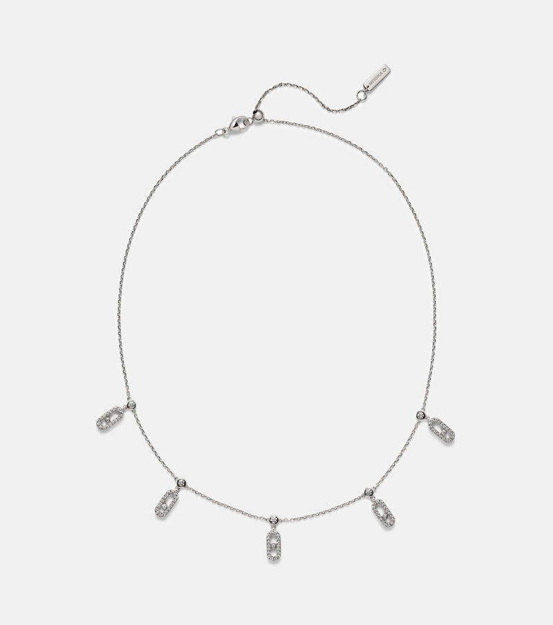 Messika Move Uno 18kt white gold choker with diamonds