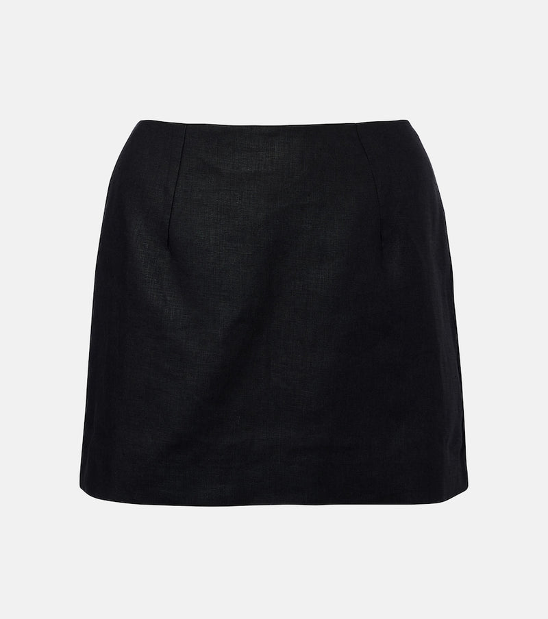 Faithfull Jane linen miniskirt