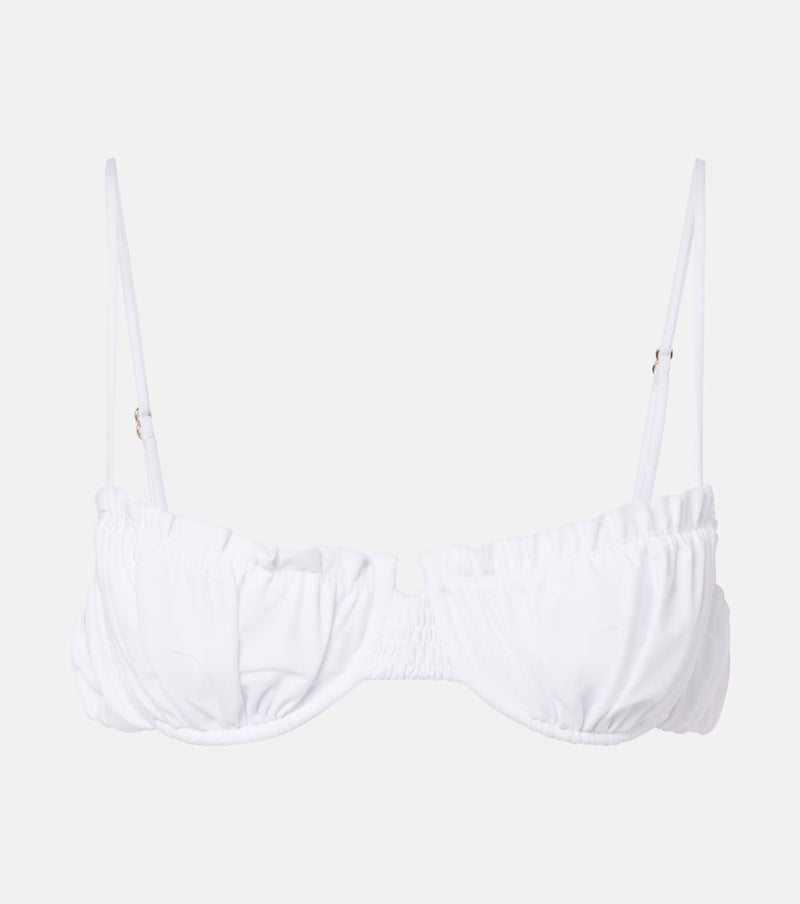 Faithfull Esterel ruched bikini top