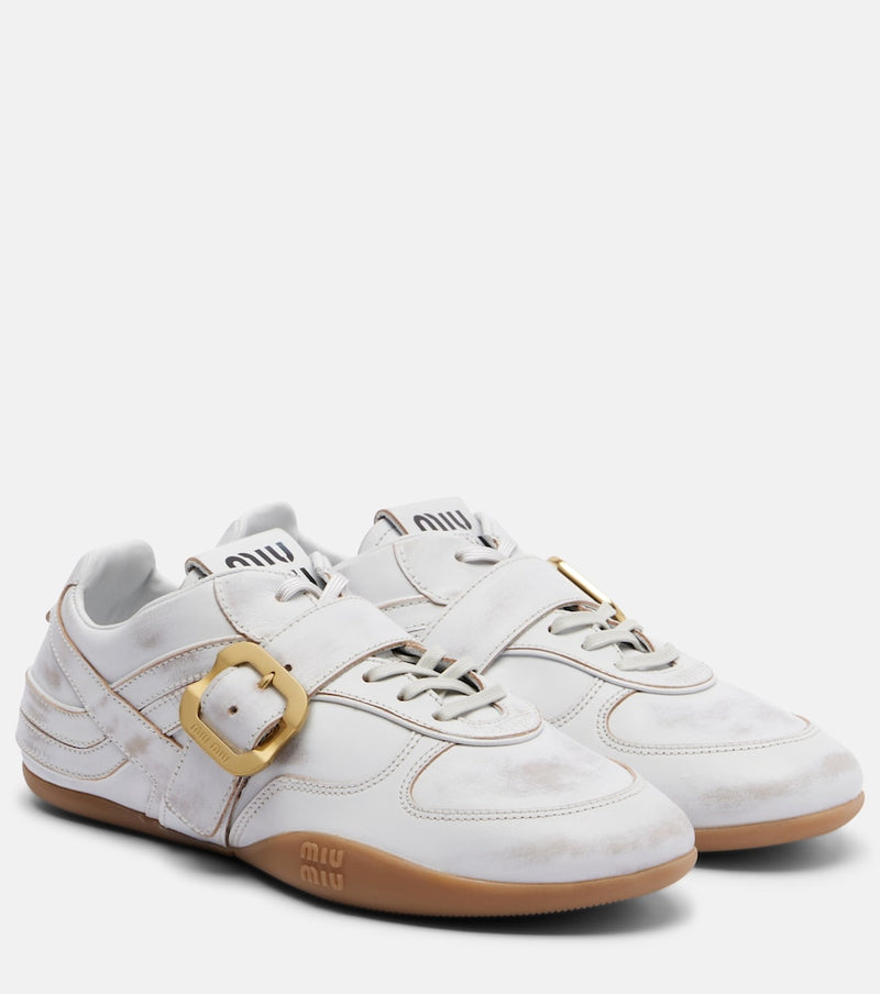 Miu Miu Gymnasium leather sneakers