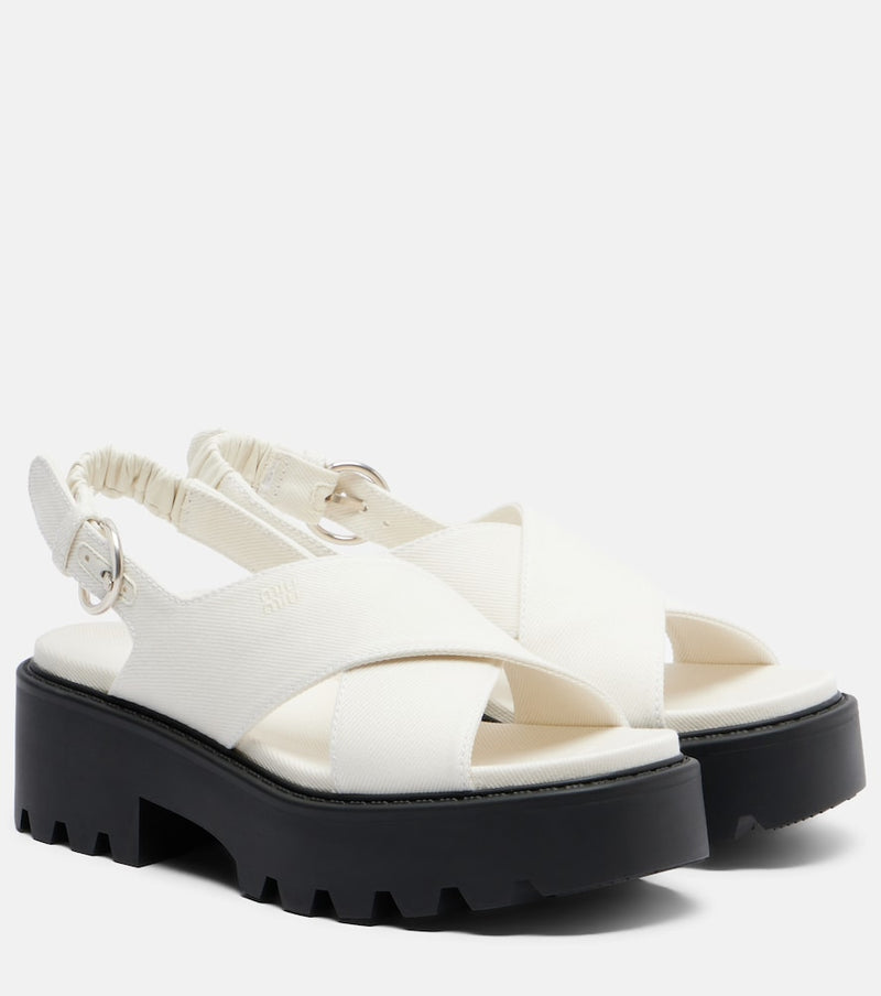 Miu Miu Platform slingback sandals