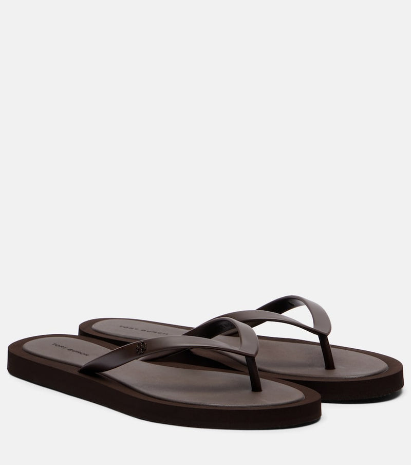 Tory Burch Kira T Monogram thong sandals