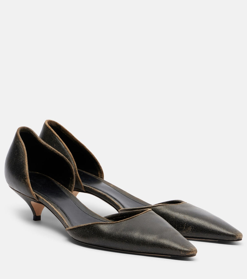 The Row Liisa D\'Orsay leather pumps