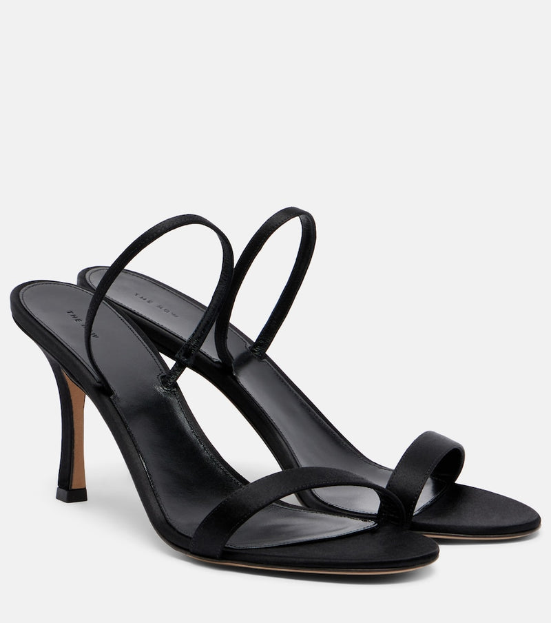 The Row Ella satin slingback sandals