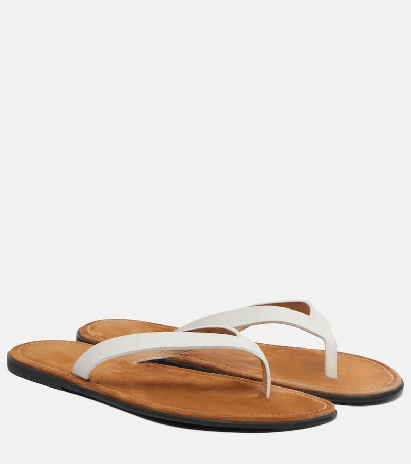 The Row Beach leather thong sandals