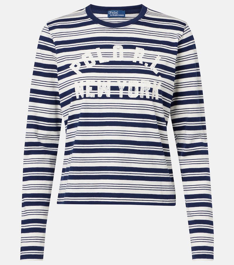 Polo Ralph Lauren Printed striped cotton T-shirt