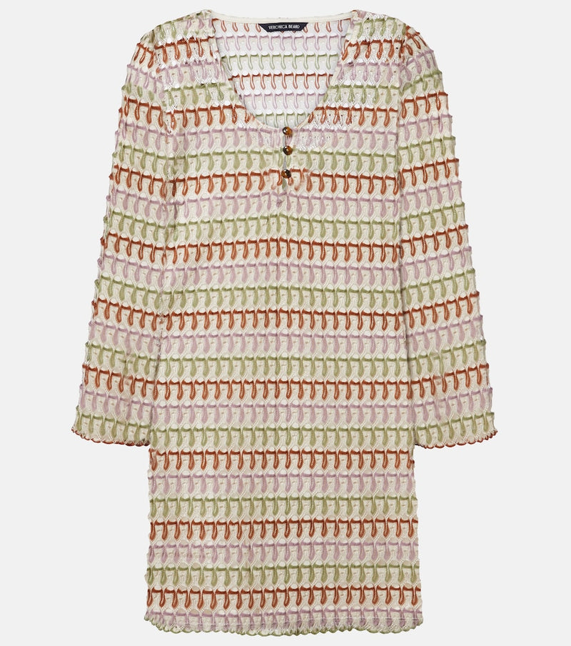 Veronica Beard Novien crochet minidress