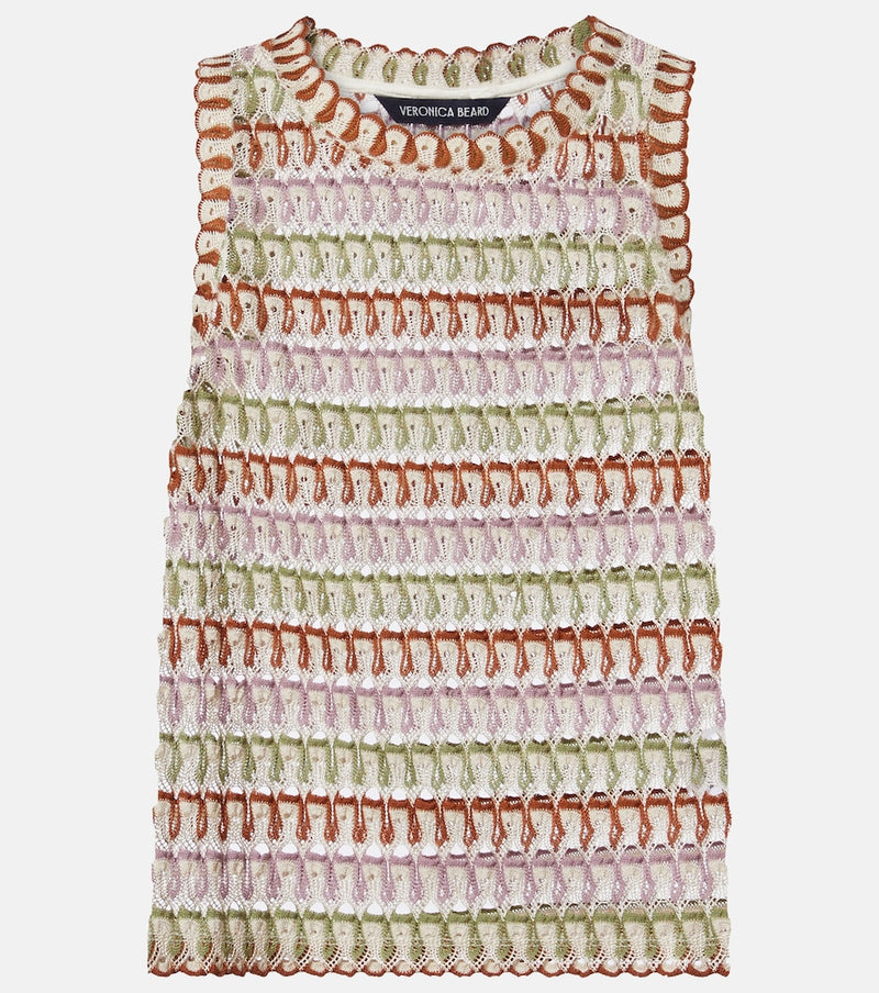 Veronica Beard Rhett crochet tank top