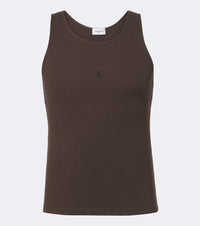 Saint Laurent Cassandre cotton tank top