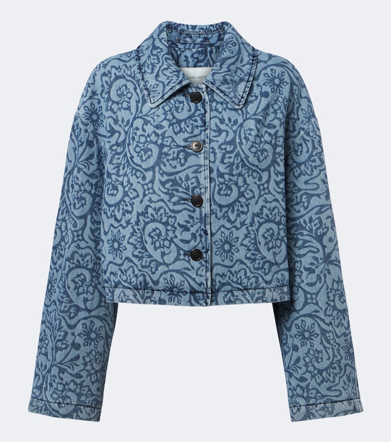 Dries Van Noten Floral denim jacket