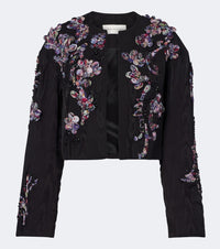 Dries Van Noten Vonda applique embellished cropped jacket