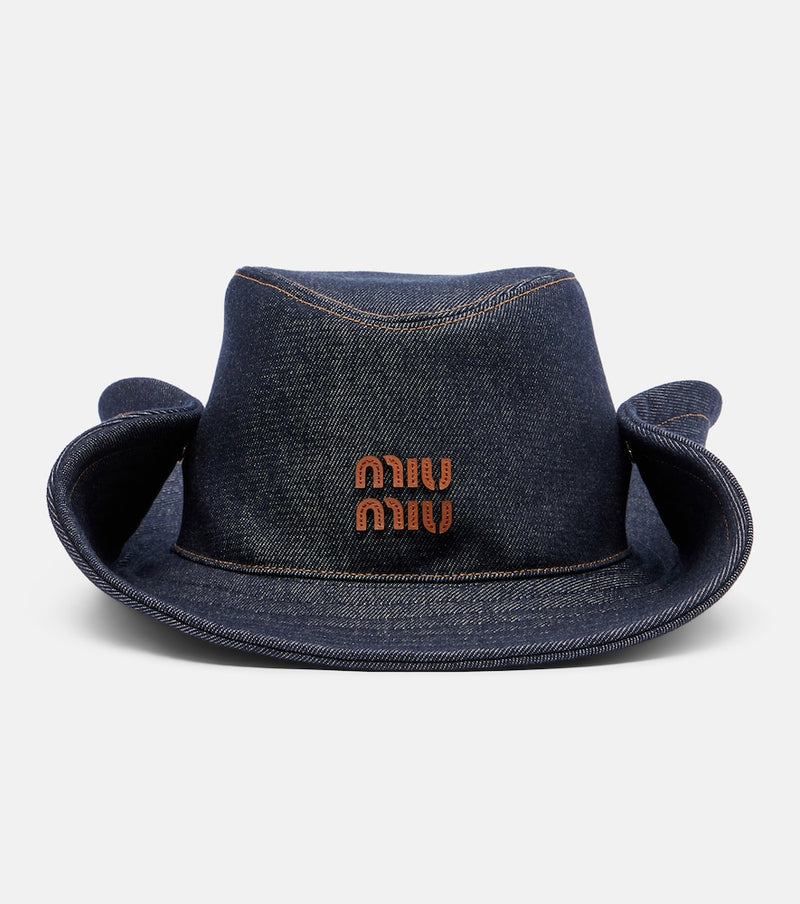 Miu Miu Denim cowboy hat