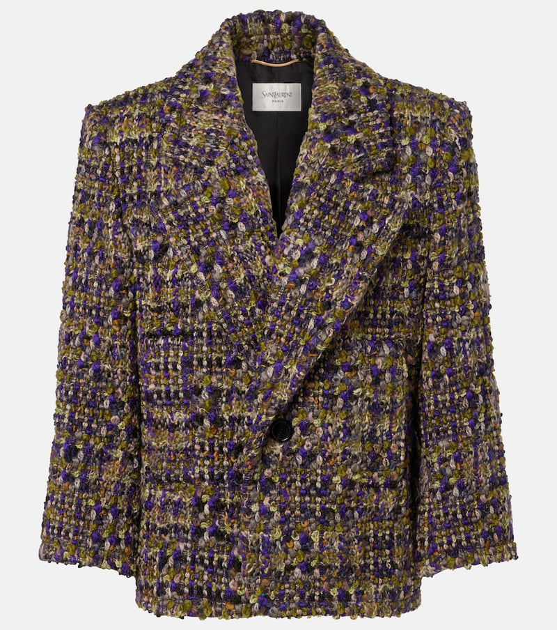 Saint Laurent Wool-blend tweed blazer