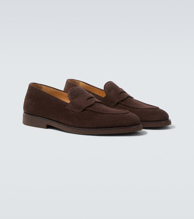 Brunello Cucinelli Suede penny loafers