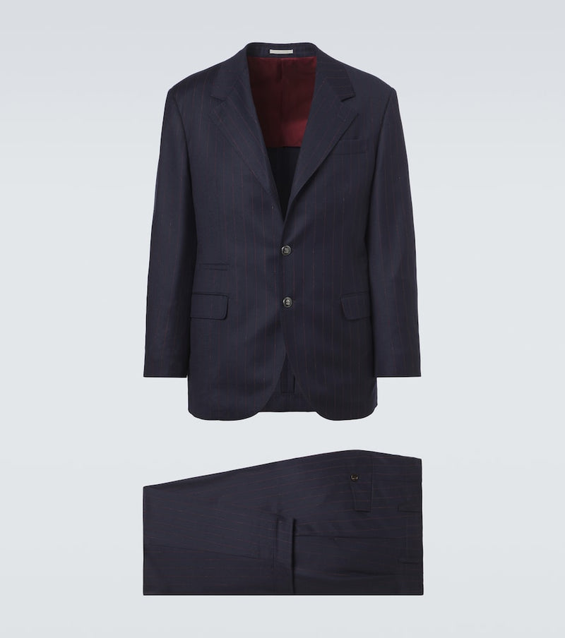 Brunello Cucinelli Pinstripe virgin wool suit
