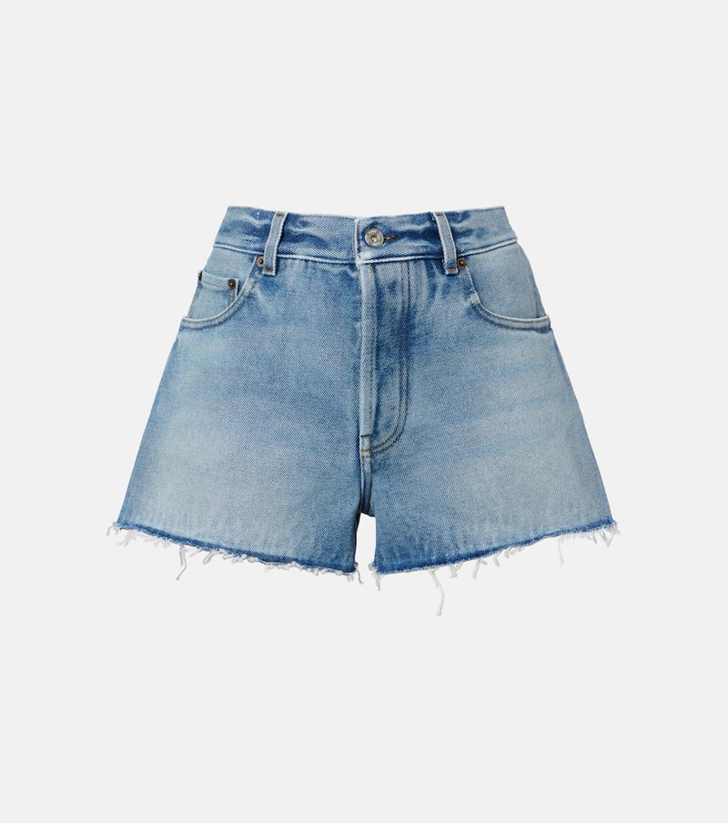 Miu Miu Frayed denim shorts