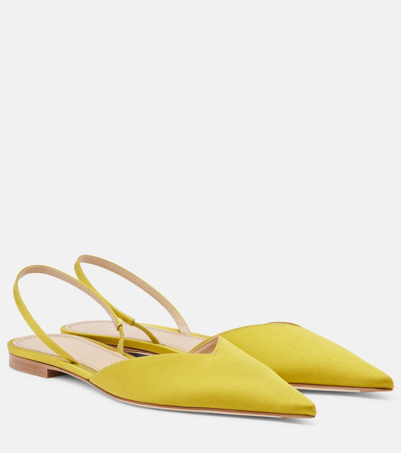 Victoria Beckham Victoria satin slingback flats