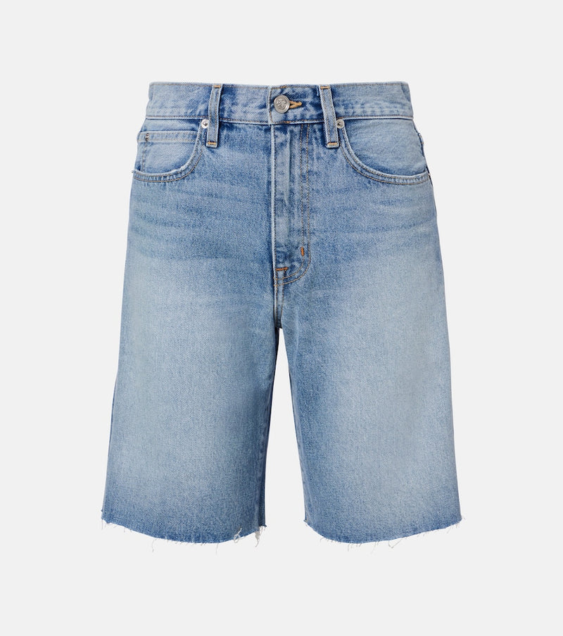 Slvrlake Bermuda Cut Off frayed denim shorts
