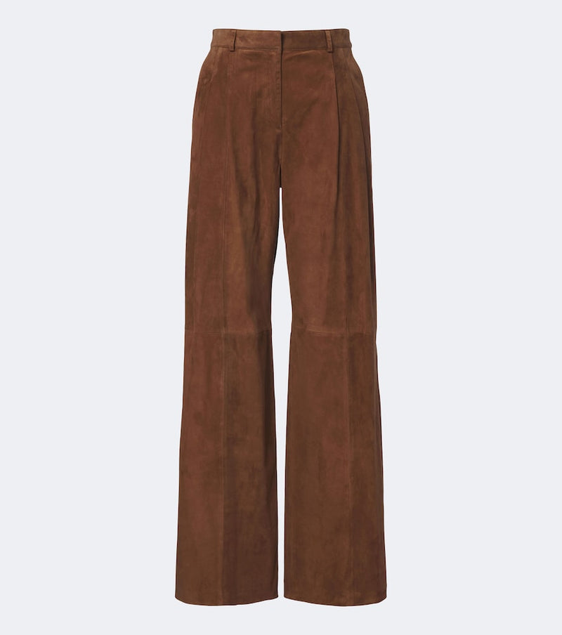 Arma Dena suede wide-leg pants