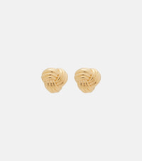 Bottega Veneta Intreccio 18kt gold-plated sterling silver earrings