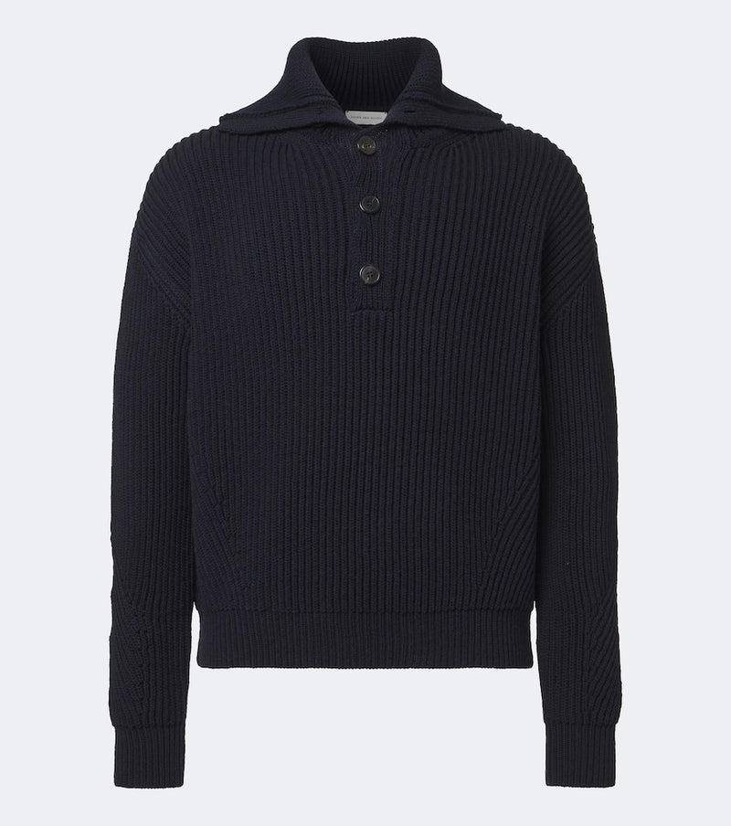 Dries Van Noten Ribbed-knit wool sweater