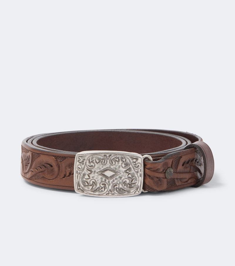 RRL Coleman leather belt