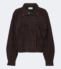 Nour Hammour Suede blouson jacket