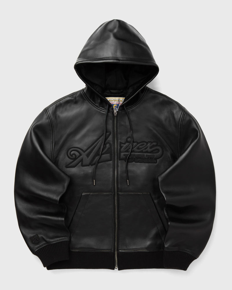 Avirex Nappa Hoodie Black