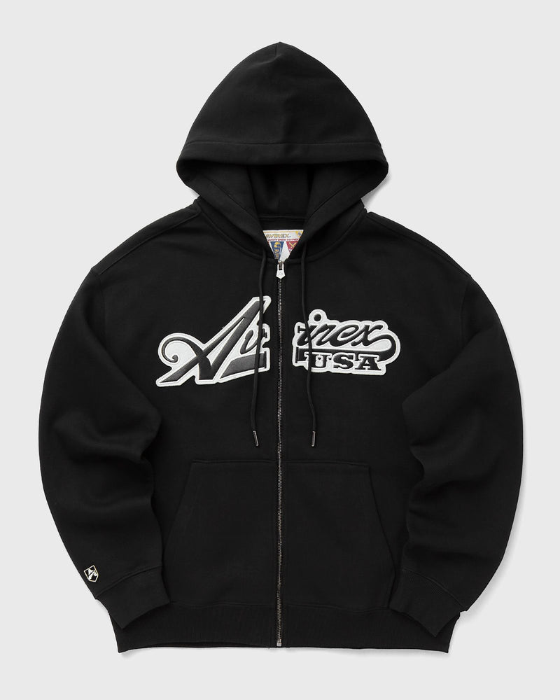 Avirex Script Hoodie Black