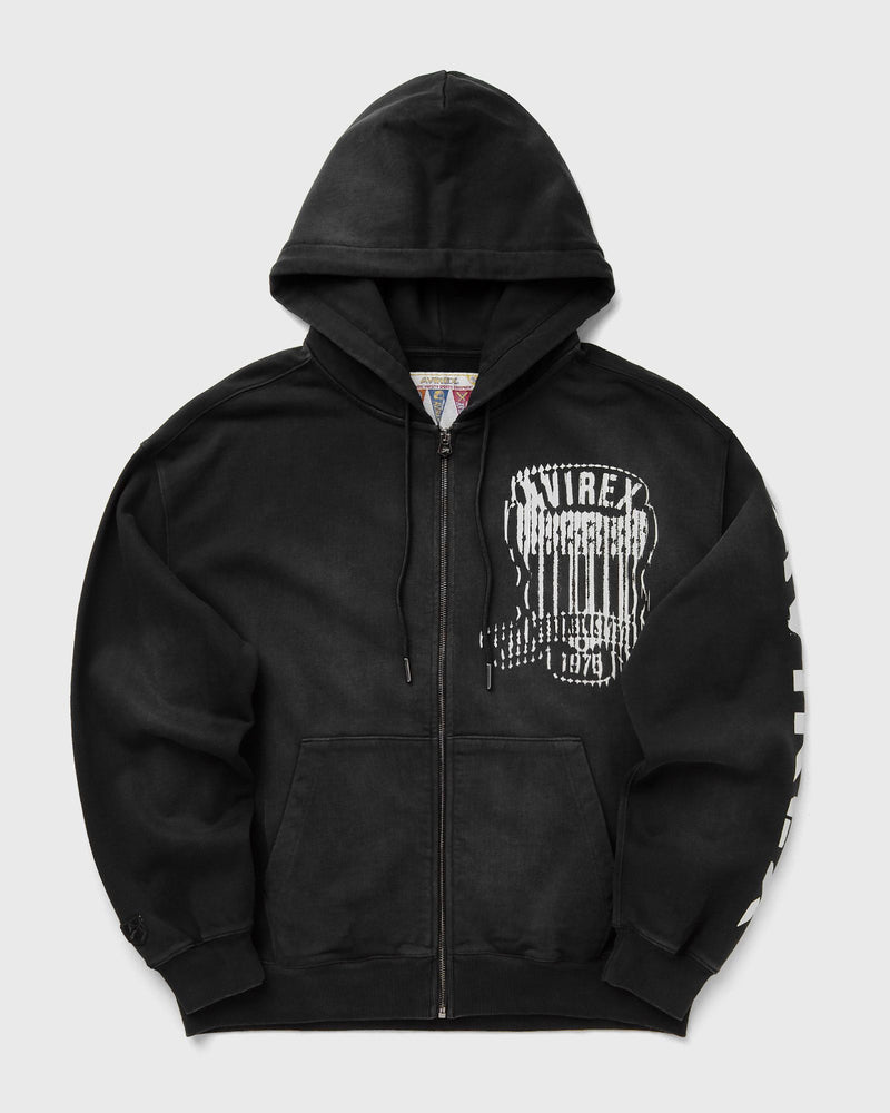 Avirex Washed Hoodie Black