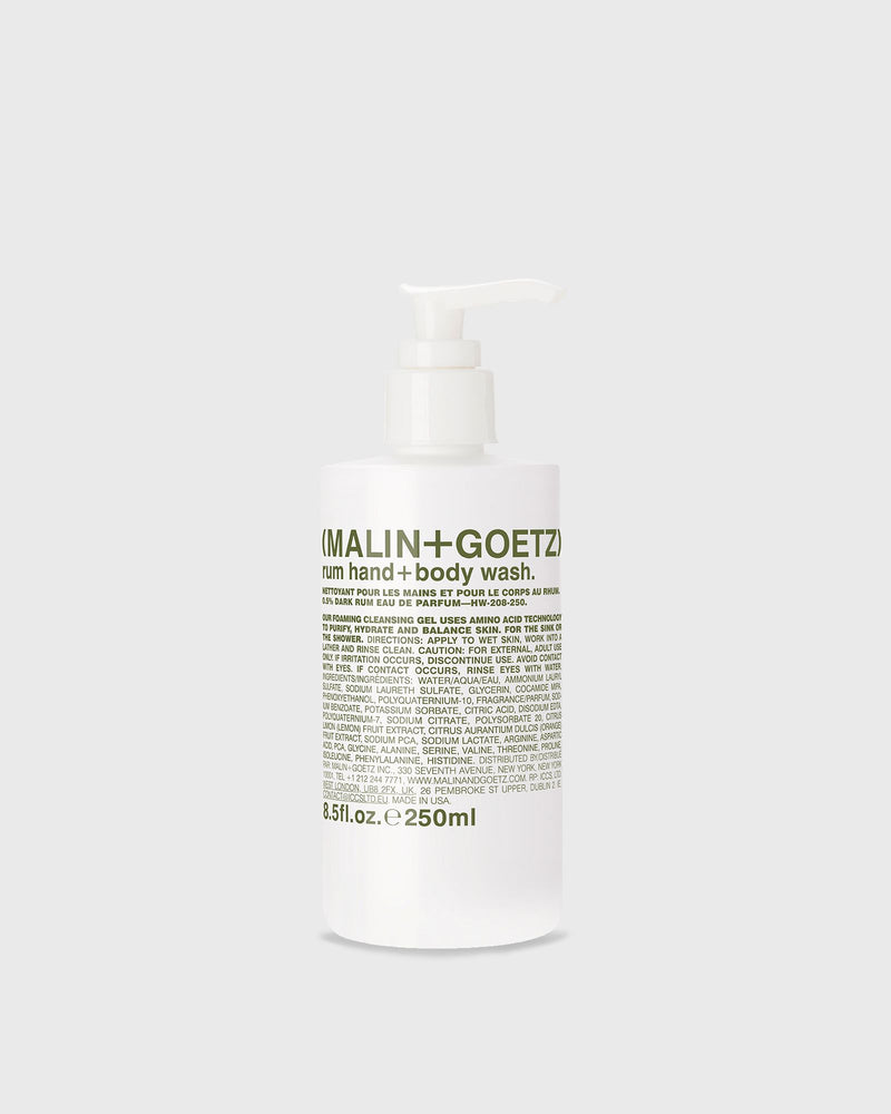Malin + Goetz Rum Hand + Body Wash-250 Ml