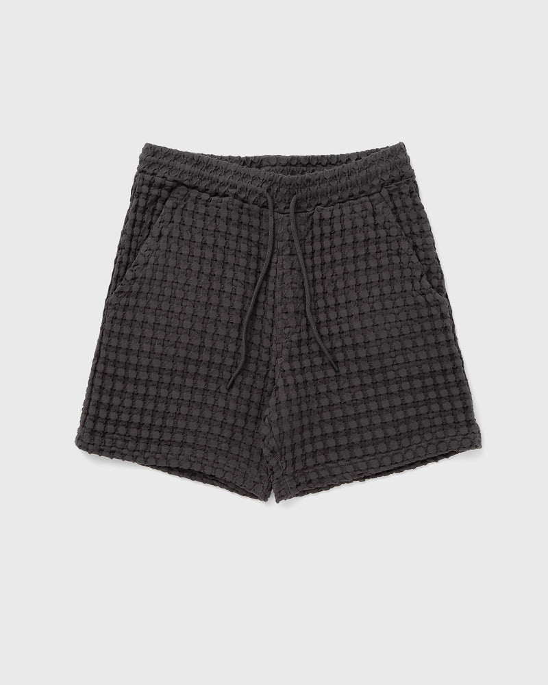 Oas Nearly Black Porto Waffle Shorts