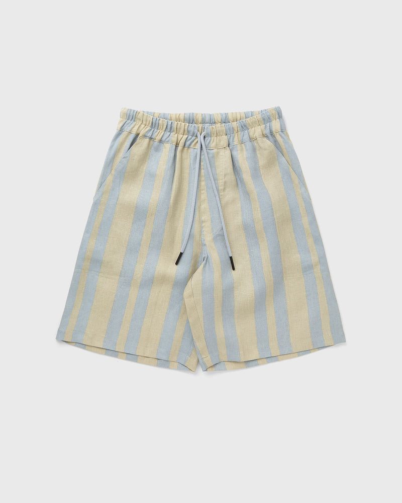Oas Mist Strata Nicola Linen Shorts Green