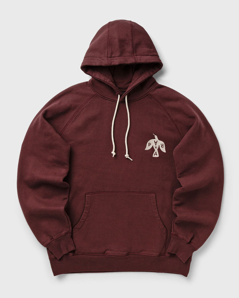 By Parra Crow Logo Hooded Sweatshirt Red