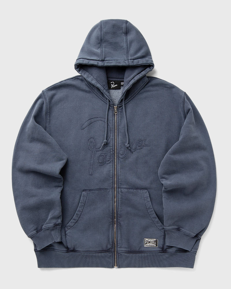By Parra Not Fade Away Zip Hooded Sweatshirt Grey