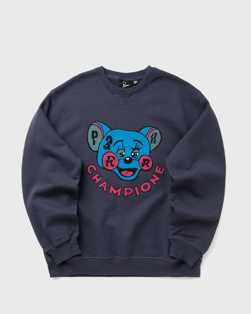 By Parra Tired Champione Crew Neck Sweatshirt Blue