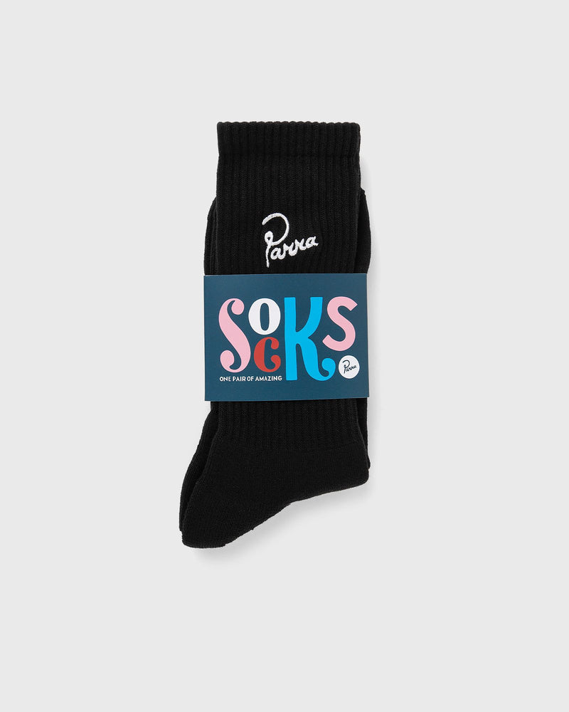 By Parra Signature Crew Socks Black