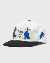 By Parra Animal Style 6 Panel Hat Grey|white
