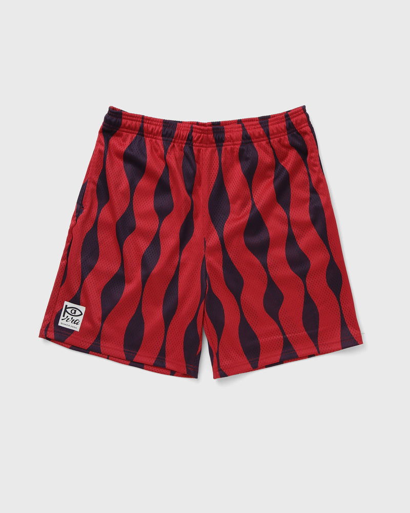 By Parra Waved Mesh Shorts Red