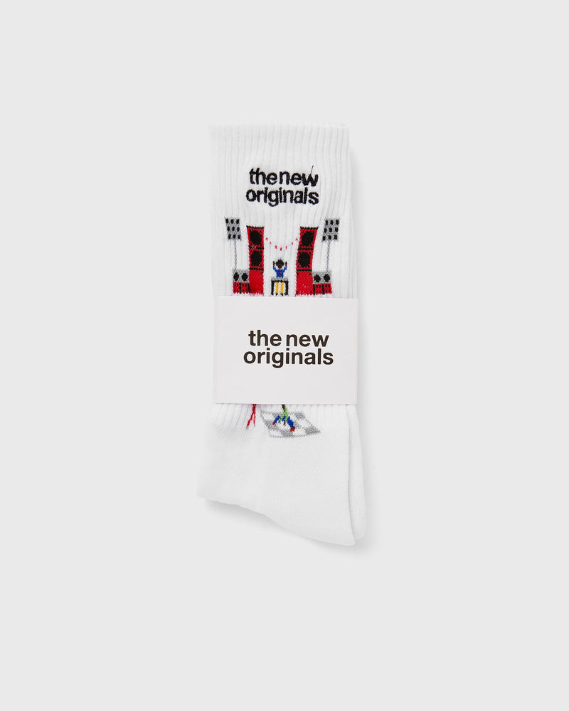 The New Originals Block Party Sock White