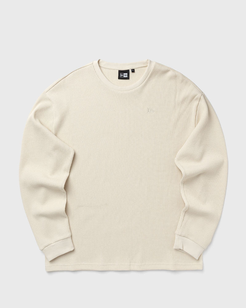 New Era Ne Ls Waffle Tee Newera White