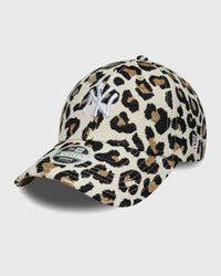 New Era Womens Leopard Midi 9Forty New York Yankees Brown|grey