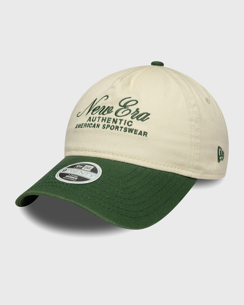 New Era Womens Ne 9Twenty Af Newera Green|beige